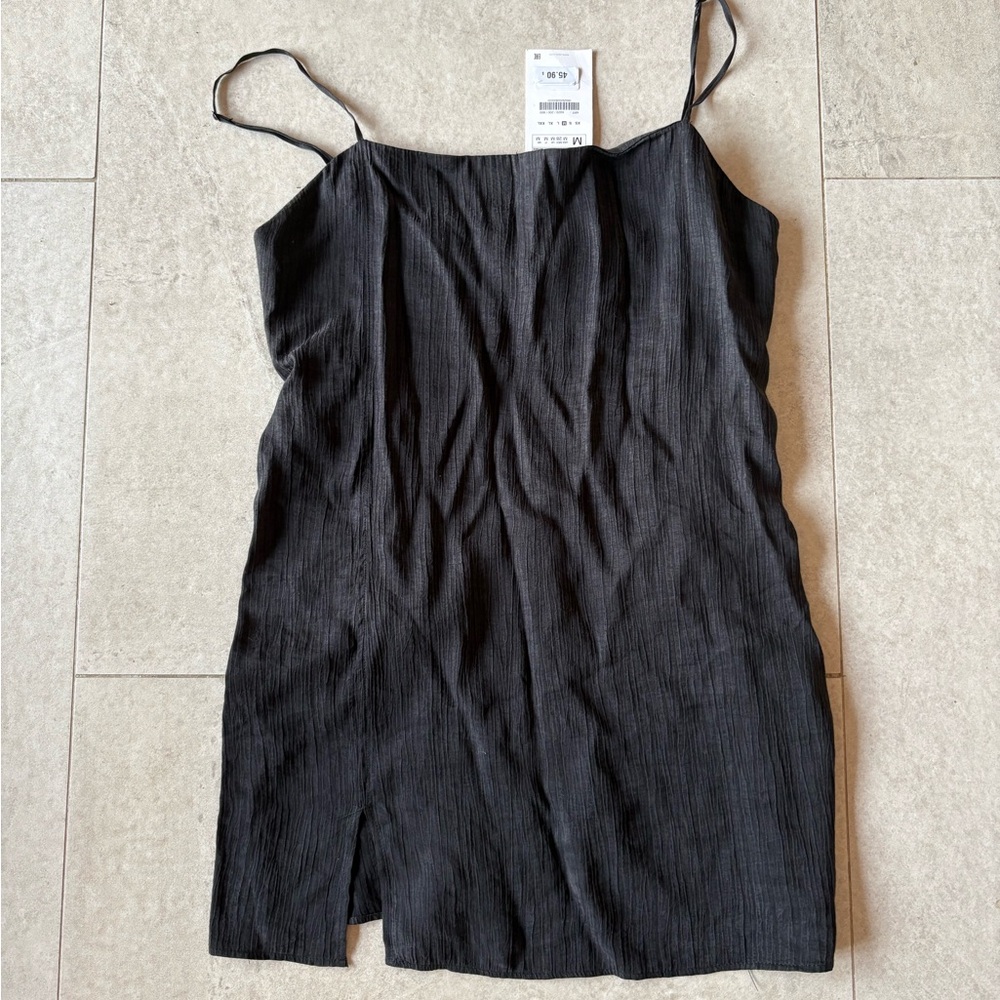 Zara Black Spaghetti Strap Dress
